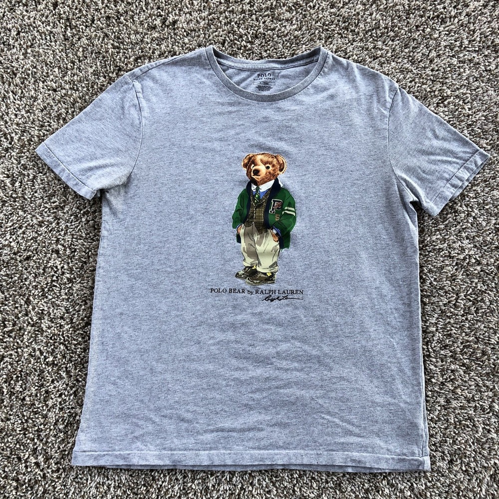 Polo Ralph Lauren Polo Bear T-Shirt Womens M University Letterman Graphic Print